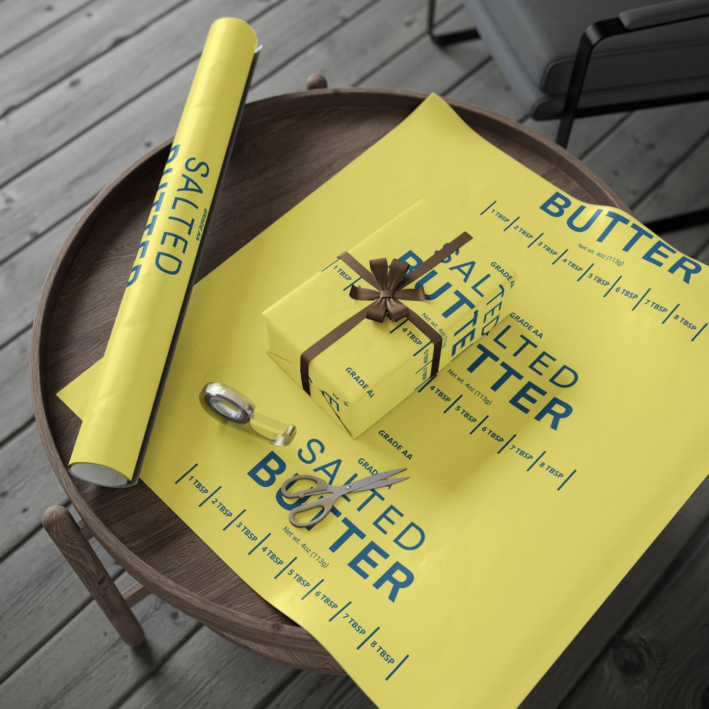 Butter Gift Wrap | Funny Gift Wrap, Butter Wrapping Paper, Cooking gift wrap, funny gift wrap, gifts for her, Cute gift wrap