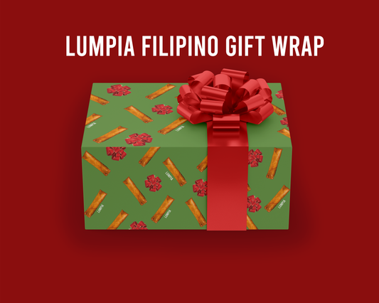 Filipino Lumpia Gift Wrap | Funny Gift Wrap, Food Wrapping Paper, Lumpia Wrapping Paper, Filipino gift wrap