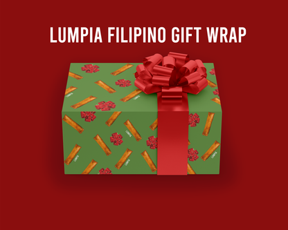 Filipino Lumpia Gift Wrap | Funny Gift Wrap, Food Wrapping Paper, Lumpia Wrapping Paper, Filipino gift wrap