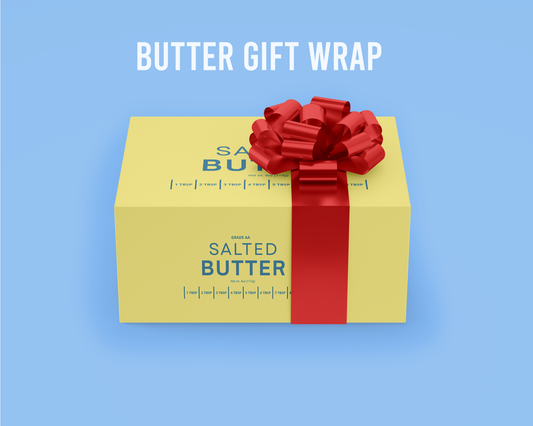 Butter Gift Wrap | Funny Gift Wrap, Butter Wrapping Paper, Cooking gift wrap, funny gift wrap, gifts for her, Cute gift wrap