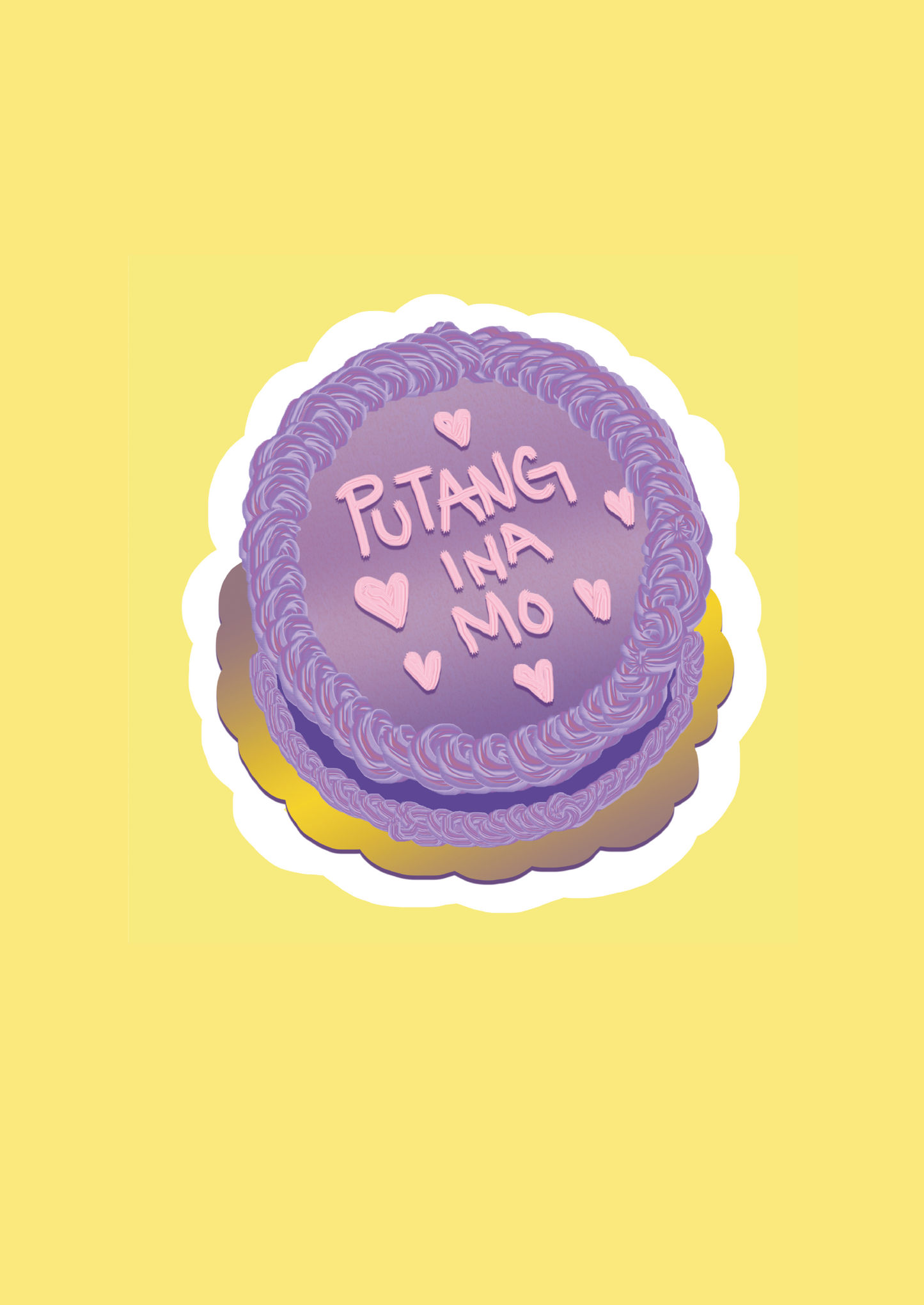 Putang ina Mo Holographic Sticker