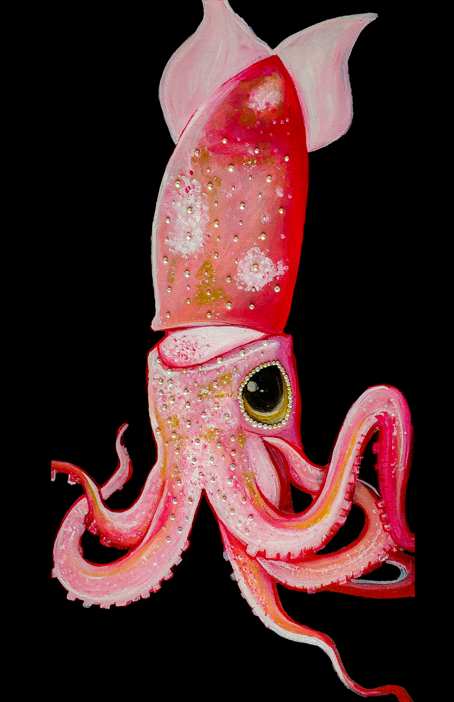 Strawberry Jewel Squid Print