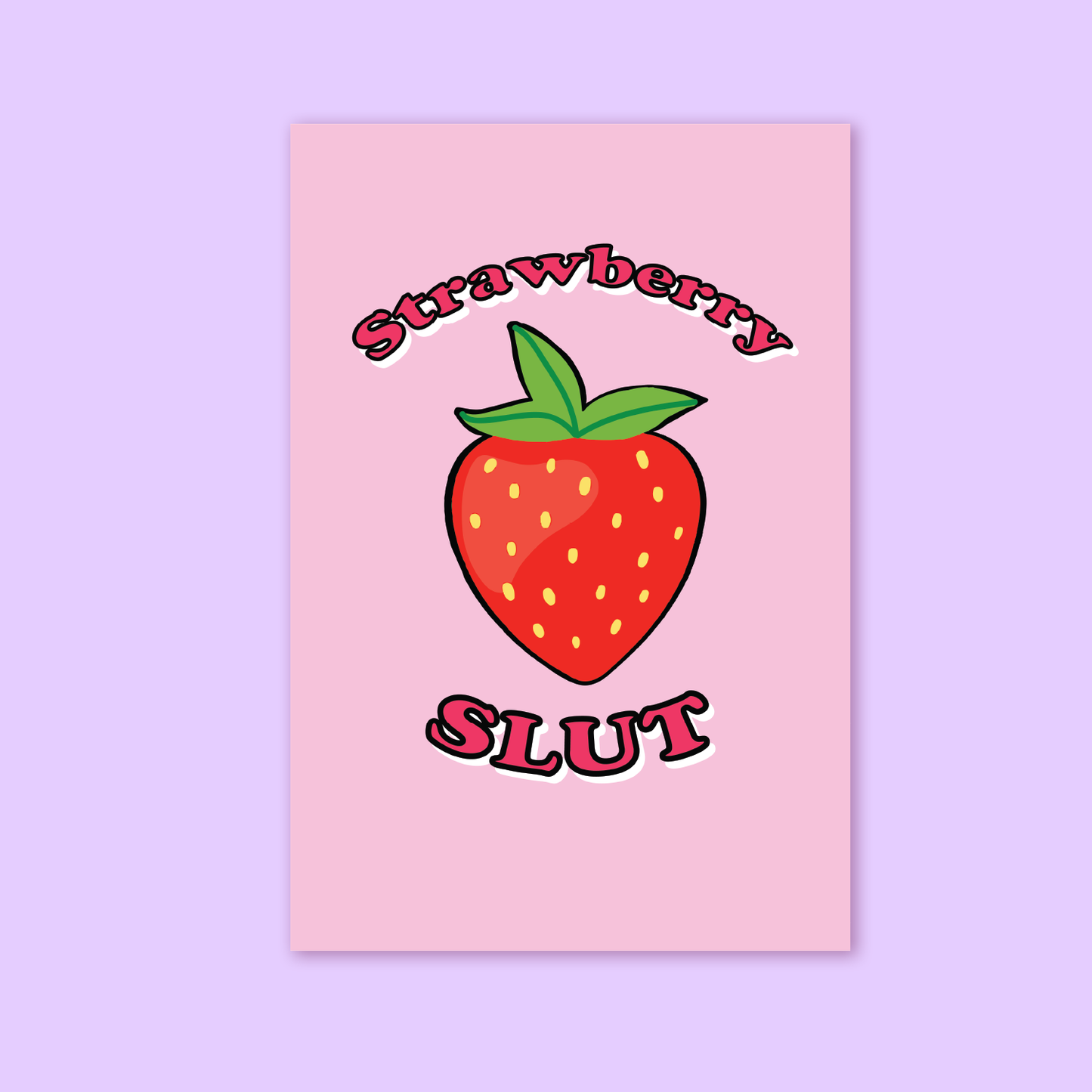 Strawberry Slut Holographic Sticker